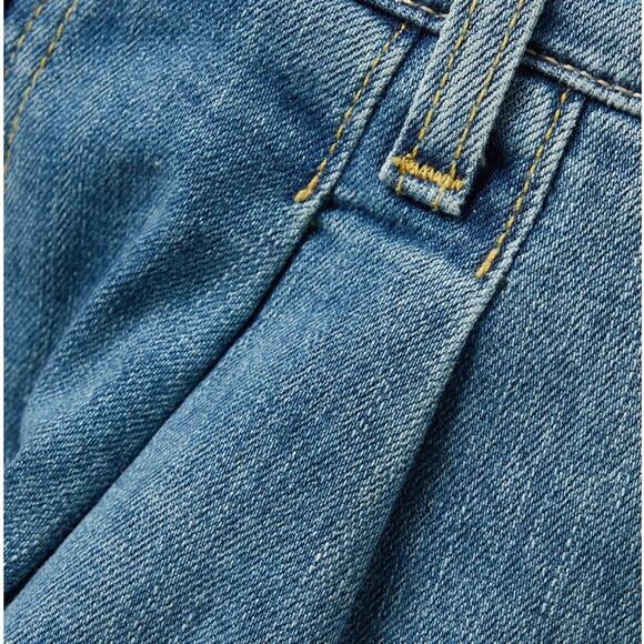 NILI LOTAN high waisted long denim shorts size 29 retails $350 new - Picture 11 of 14